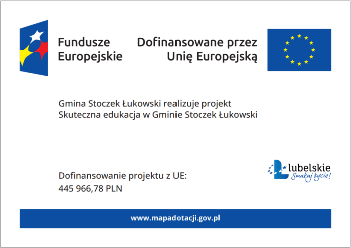 Miniaturka artykułu „Skuteczna edukacja w Gminie Stoczek Łukowski” – informacje o projekcie